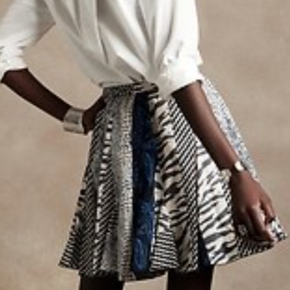 Banana Republic Boho Multi-Print Patchwork Preppy… - image 3